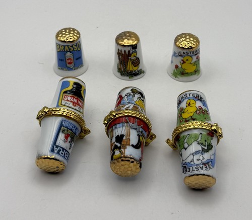 Birchcroft china thimbles - 3, x