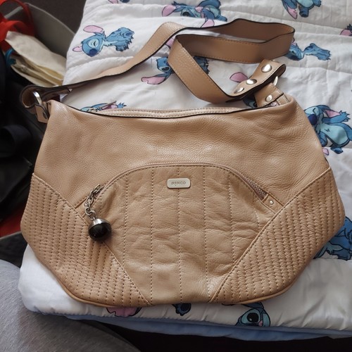 Mimco taupe genuine leather
