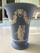 Wedgwood Blue Jasperware Vase