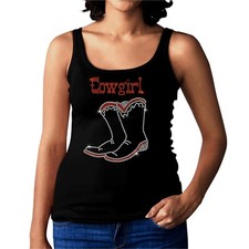 Cowgirl Boots Womans Rhinestone Vest - Country Line dancing Farm girl