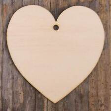 Wooden Curvaceous Heart Craft Shape 3mm Plywood in Sizes 3cm to 25cm