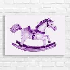 Whimsical Wooden Rocking Horse