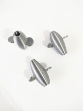 3 x Floating Devon Minnows Silver 1.37" ( 35mm )