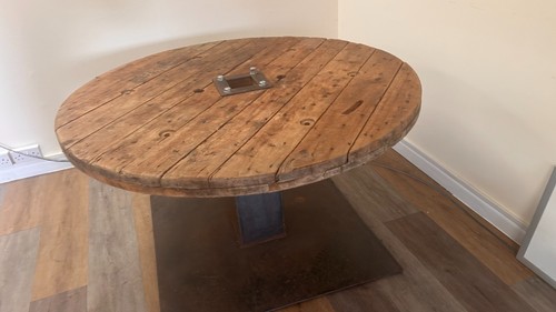Antique wooden cable reel - antique,