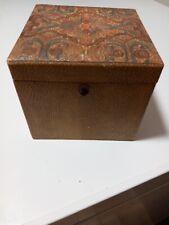 Antique wooden tea caddy