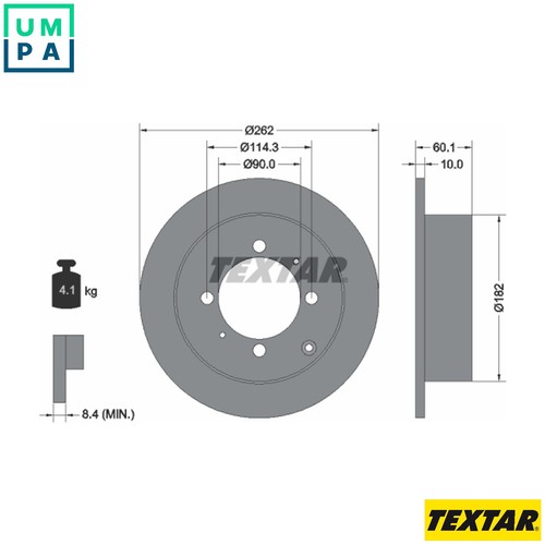 Brake disc 92104000 - disc,