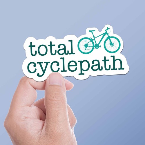 Total cyclepath biking sticker - total,