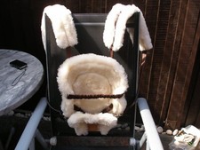 Bill Amberg Leather and Sheepskin Baby Papoose/Carrier