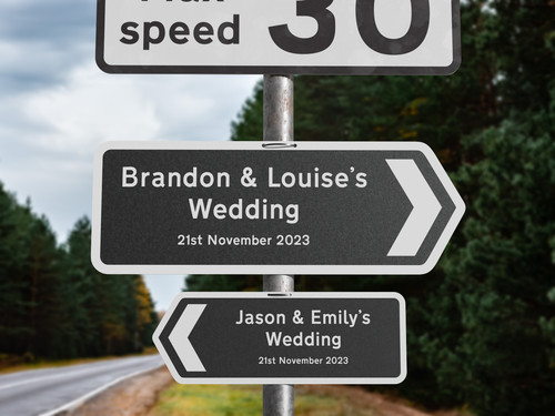 Personalised metal wedding - personalised,