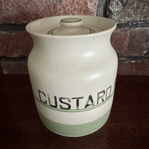 Green banded custard powder - banded,