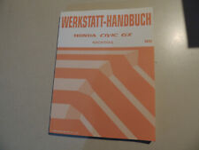 1999 Workshop Manual Supplement Honda Civic GX EN1 1.6L VTEC