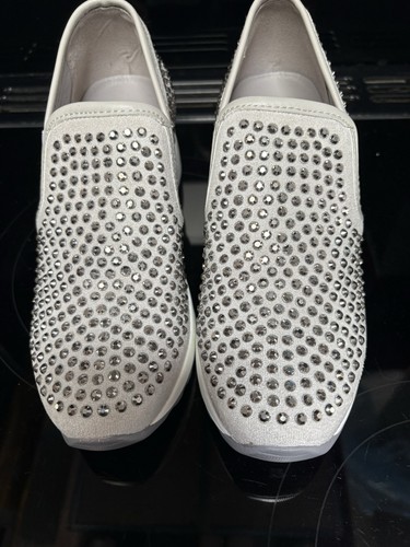 Ladies white grey diamonte - ladies,