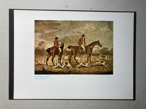 Vintage hunting print - vintage,