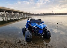 BLUE 4X4 ATV/UTV kids buggy jeep electric car with remote BRAND NEW BOXED