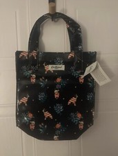 BNWT Cath Kidston Best friends Small Christmas  Book Bag dogs Floral RRP £16