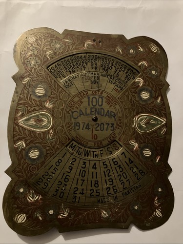 Vintage brass 100 year - brass, 100-year