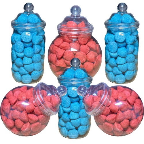 Large plastic sweet jars - plastic,