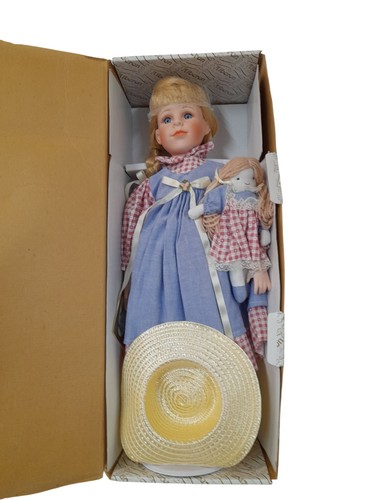 Porcelain doll alberon blonde - doll,