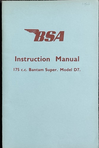 Bsa bantam super - bantam, cc