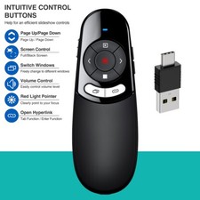  2 in 1 Wireless PPT USB Presenter Power point Presentation Pointer Clicker Pen