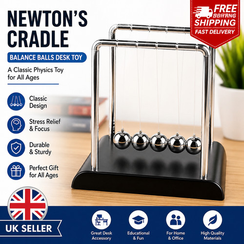 Newton cradle steel - newton's, balance