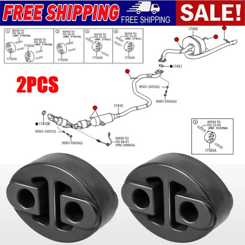 2pcs exhaust hanger rubber - exhaust,