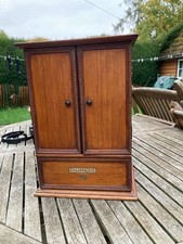 ORIGINAL ANTIQUE GECOPHONE VALVE RADIO CABINET very decorative