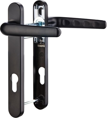 Black upvc door - black,