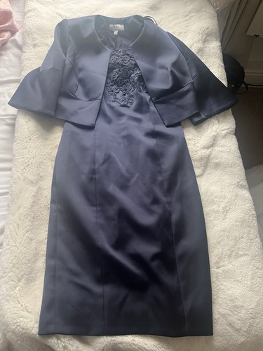 Coast navy dress - navy, cardigan