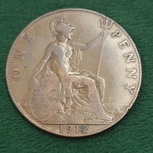 1912 george one penny - 1912,