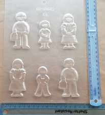 Family figures chocolate mould/Mum Dad Son Daughter/Man Woman Child/People