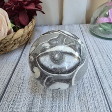 Unique 64mmm Shell Stone aka Thousand eye stone crystal sphere large stone orb