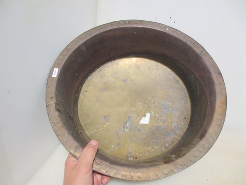 Victorian brass cooking pot - victorian,