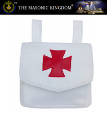 Masonic Regalia Knight Templar Alms White Bag | New | The Masonic Kingdom®