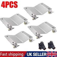 4PC 1500LB PER EACH CAR TIRE SKATE TYRE/WHEEL DOLLY BALL BEARING MACHINERY MOVER