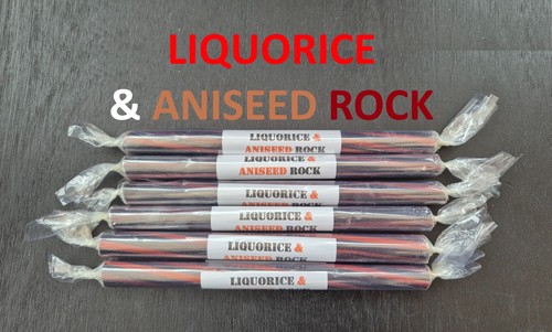 Blackpool rock sticks - blackpool, aniseed