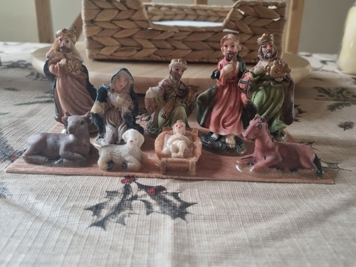 Christmas nativity set resin - nativity,