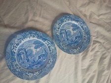 2 x 1955 Spode Blue Italian
