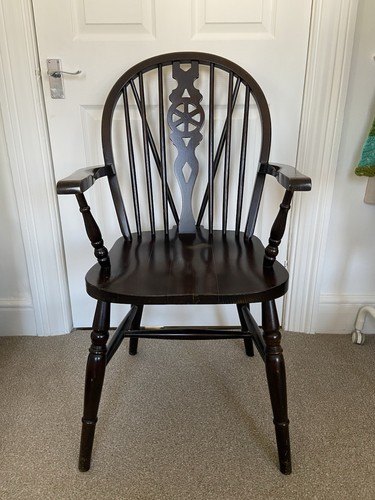 Elm windsor wheelback carver - wheelback,