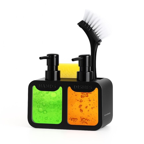 Dual soap dispenser - dispenser, sink