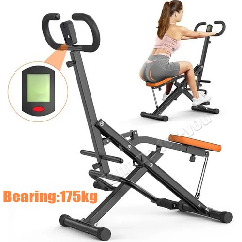 Squat machine with adjustable - with,