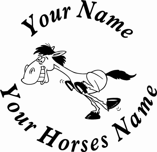 Personalised horse box trailer - personalised,