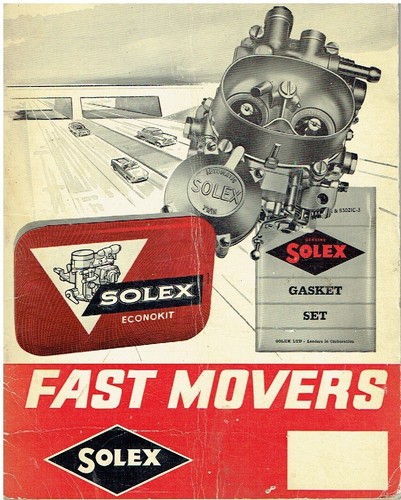 Solex carburettors orig - carburettors, orig.
