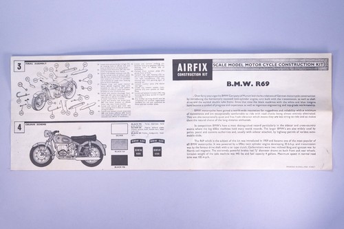 Airfix bmw r69 motorcyle - airfix,