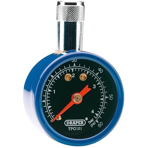 Draper tyre pressure gauge - 1x,