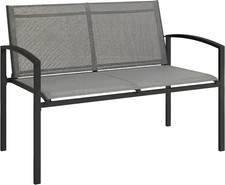 Outsunny Metal Garden Bench, 2