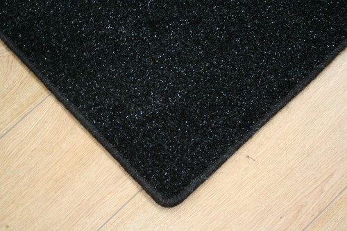 Black glitter rug - rug, 4ft