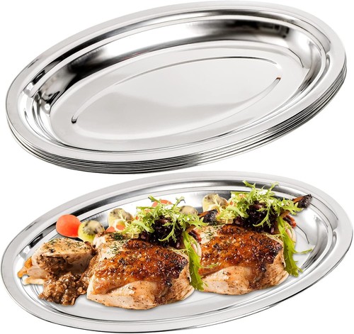 Oval platter stainless steel - oval,