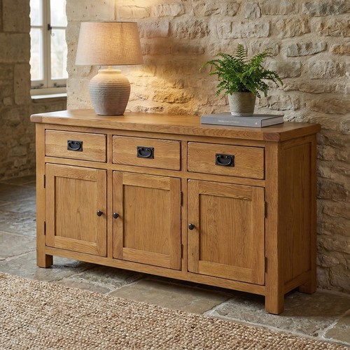 Rustic oak large door - rustic,