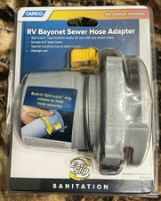 Camco 39173 Easy Slip RV Straight Hose Adapter with Bayonet Fitting